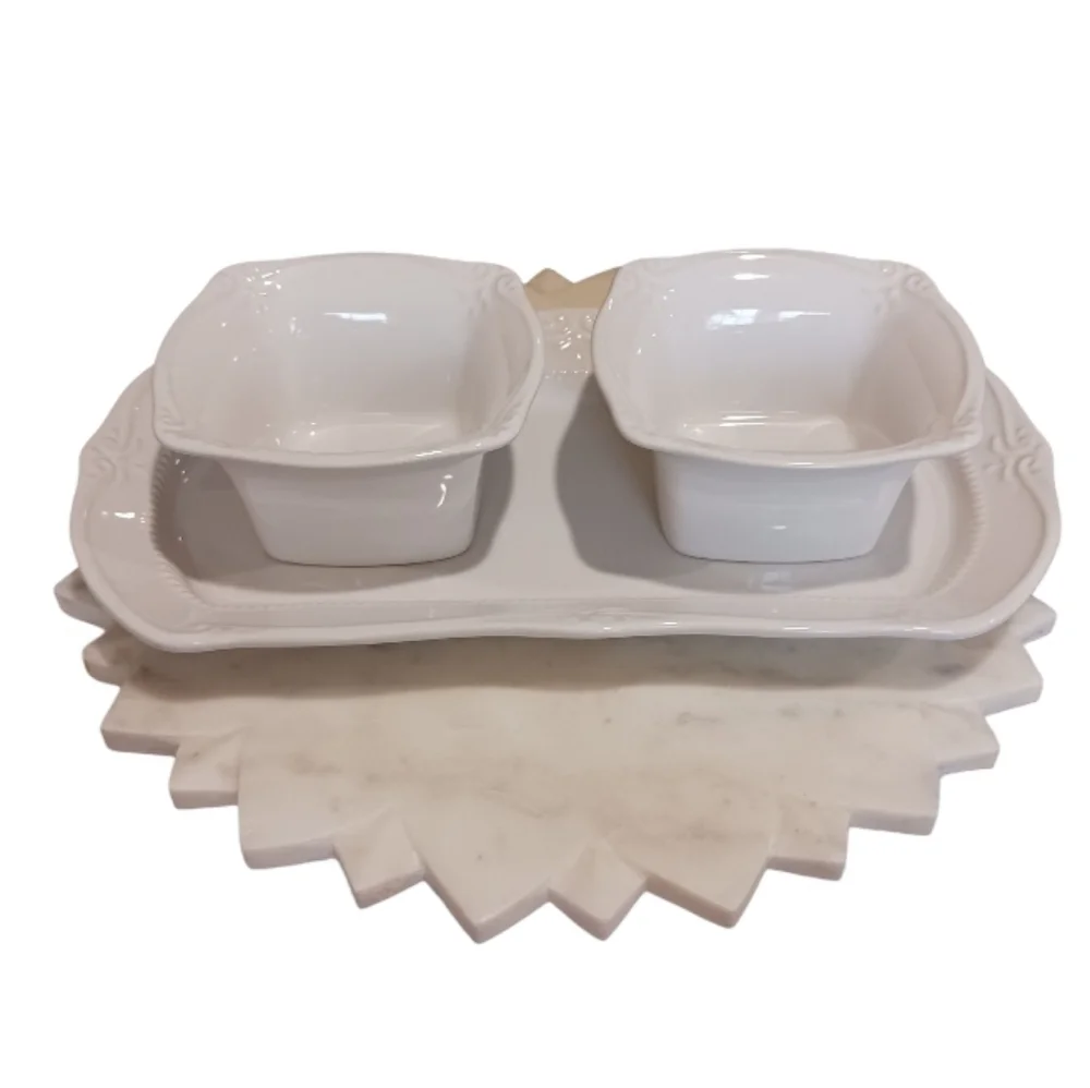 Southern Living Gallery Collection 3-PC Serveware Set Bowls Platter